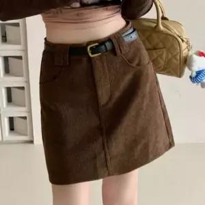 셀럽하우스 데일리 미니 스커트 골덴 코듀로이 스커트 스웨이드 가을 치마