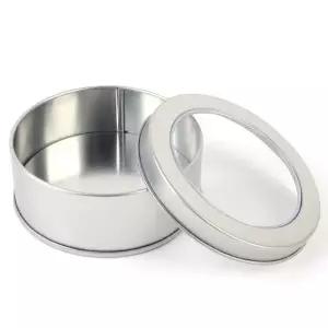원형 틴케이스 90x35mm 투명창 철재 케이스 보관함 미니보관함 (WDC8AAB)