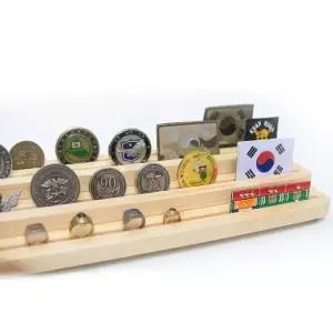 3단 코인 받침대 패치보관 메달 뱃지 밀리터리 기념품 코인목걸이 (W841F69)