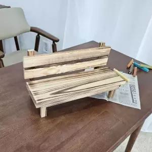원목 화분 받침대 미니 벤치 우드 스텐드 35x11x17cm 우드 스텐드 (WE4F939)