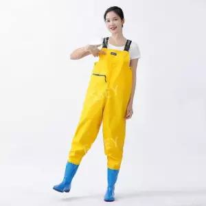 해루질 낚시 여성용 바지 농장 멜빵 옷 갯벌 갯벌체험 가슴장화