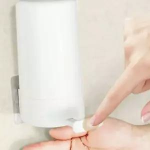 비누 디스펜서 무타공 비누 디스펜서 원터치 벽걸이 무타공 욕실용 생활 그라인더 거치대 받침대