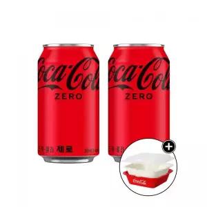 매장정품 COCA-COLA 코카콜라 제로 350ml CAN (24입)+코카콜라 전자레인지 찜기_분리배송