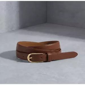 질스튜어트 뉴욕 액세서리 26FW [길이조절가능] 20mm 브라운 가죽 슬림 여성벨트 JUBE6F131W2