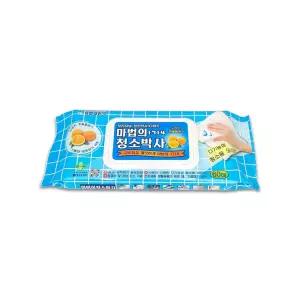 마법의 청소박사 클리너 티슈 캡형 60매 -O
