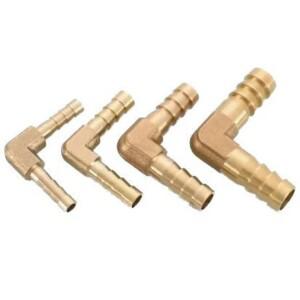 황동 호스 파이프 피팅 커플 링 엘보우 동등한 감소 바브 4mm-16mm ID 구리 가시 커넥터 어댑터