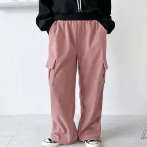 셀럽하우스 여성 5컬러 골덴 카고팬츠 와이드 캐주얼 스트링팬츠