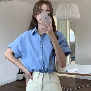 셀럽하우스 반팔 여름 데일리 남방 롤업 루즈핏 여자 셔츠