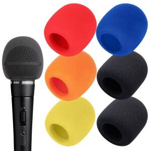 6 PCS 휴대용 마이크 윈드스크린 - 스튜디오 마이크 블루투스 및 무선 마이크용 팝 필터 마이크를 노래하는 커버 BY YO SHARES ㅣN4