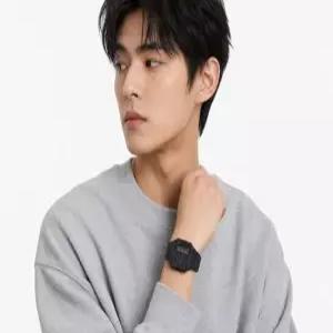 카시오 CA-53WF-1BDF 데이터뱅크 디지털 스퀘어 빈티지 듀얼타임 공용 우레탄시계