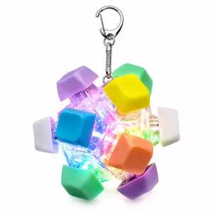  LED 키캡 키보드 기계식 딸깍이 키캡키링 12구 테트리스게임 1P