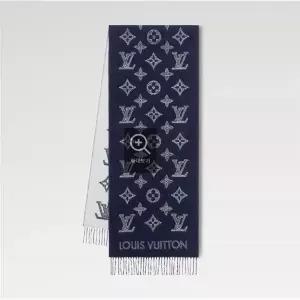 [LOUIS VUITTON]루이비통 모노그램 섀도우 스카프 네이비블루 101264504
