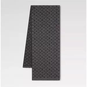 [LOUIS VUITTON]루이비통 모노그램 클래식 스카프 차콜 그레이 M78526 101264493