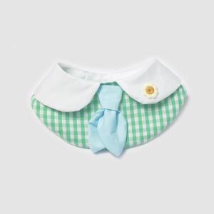 애완동물 넥타이 스카프  칼라 레이스 침 체크 무늬 개 액세서리 고양이 턱받이 강아지