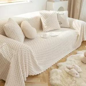 모던 부드러운 극세사 소파커버 180x130cm 쇼파패드 패브릭원단 (WB66BA9)