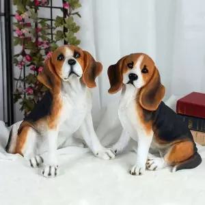 모형 야외 마당 사무실 비글 강아지 종이 자동차 고양이