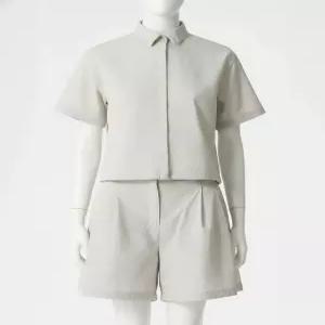 코오롱스포츠 KOLON SPORT 여성 데이팩 크롭 반팔 셔츠 TVSCM26692LBE 337862