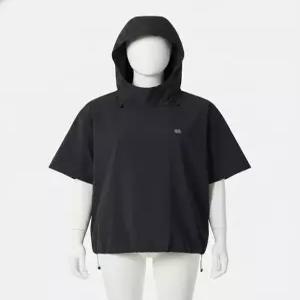 코오롱스포츠 KOLON SPORT 여성 데이팩 루즈핏 후드 반팔 아노락 TVTCM26672BLK 337867