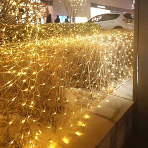 크리스마스 LED 네트 전구 장식 트리 트리전구 태양열 따뜻한 램프