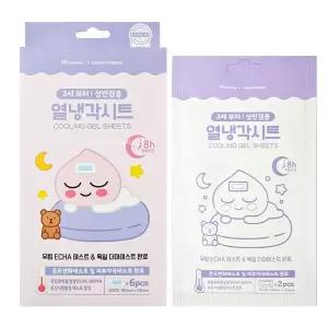 카카오프렌즈 열냉각시트 6개입 (2매입 x 3ea) 어피치 / 이마 냉찜질 해열 열내림 패치 시트