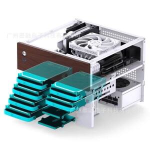 4미니 NAS 소형 섀시 홈 오피스 엔터테인먼트 게임 컴퓨터 서버 ITX 호스트 케이스
