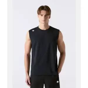 DESCENTE 터프 워딩 슬리브리스 블랙 SR221UST41 115235