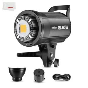 GODOX SL-60W CRI 95+ LED 비디오 라이트 SL60W 60WS 화이트 5600K 보웬스 버전 마운트+리모컨+반사판