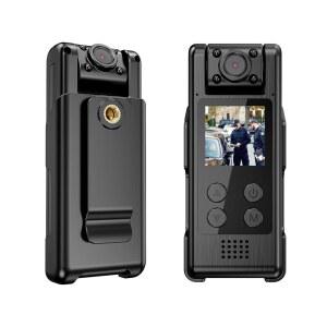 VIDCASTIVE 64G 메모리 카드가 있는 4K 작업을 배터리 휴대용 캠, 시야, 가능한 카메라, WI-FI 야간 180 2000MAH 렌즈가 바디 위한 회전 일일 착용 배송 기록, /서빙