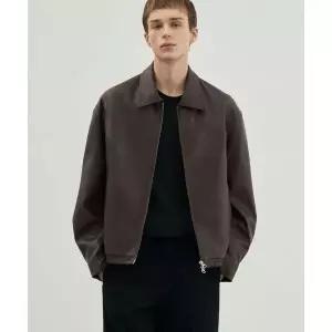 [국내백화점 매장정품] 드로우핏 DRAW FIT 라인 스모크 레더 집업 자켓 [SMOKE BROWN] DFJK2314SMBR 104189
