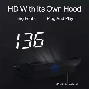 M2 헤드 업 디스플레이 자동차 범용 속도계 KMH/MPH HUD USB 케이블 플러그 앤 플레이 GPS 및 Beidou 듀얼