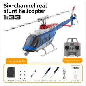 2025년형 벨 206 C138 PRO 브러시리스 버전 원격 조종 헬리콥터 모델  RC 드론처럼