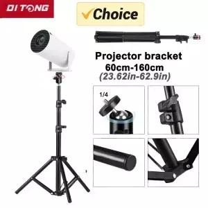 DITONG 확장형 160cm 프로젝터 브래킷 여행용 삼각대 magcubic HY300Pro HY320mini 용 사진 조명 스탠드
