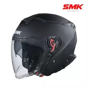 SMK 오토바이 바이크 오픈페이스 헬멧 GTJ MA200 무광 블랙 KC ECE 안전