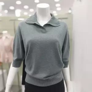[아니베에프]A38KPO580 시미어 혼방 소매트임 니트_GN