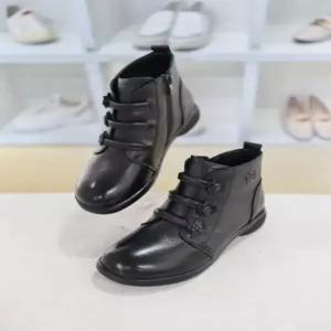 [블리아르]기모안감 소가죽 여성 앵클 부츠 4cm BLMD500870