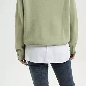 남녀 공용 패션 밴딩 탈착식 페이크 밑단 이너 셔츠-WD65964