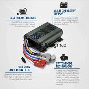 ATEM POWER 차량용 DC to 배터리 충전기 태양광 MPPT 듀얼 시스템 40A 12V