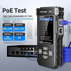 노야파 NF-8506 네트워크 케이블 테스터 (길이 측정 연속성 POE LED 표시등 IP 추적기)