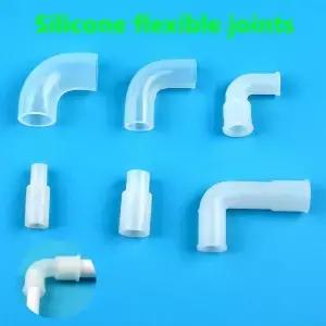 1-10PCS 실리콘 유연한 조인트 호스 커넥터 고무 팔꿈치 하드 튜브 소프트 피팅 탄성 직각 액세서리
