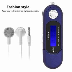 mp3플레이어 휴대용 음악 MP3 USB 플레이어 LCD 화면 음성 메모리 카드 블랙 블루 화이트