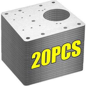 유압식스크린 20 2Pcs 캐비닛 힌지 수리 플레이트 키트 부엌 찬장 가구에 구멍이있는 스테인레스 스틸 도어 장착