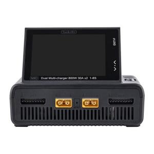 ToolkitRC M8D 1600W 50A 터치스크린 듀얼 채널 충전기 3.5인치 플립 고속 (1-8S RC Lipo 배터리용)