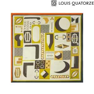 루이까또즈 LOUIS QUATORZE (SA-1ASS122KH) 울실크 큰사각 스카프 브룩 카키 215877