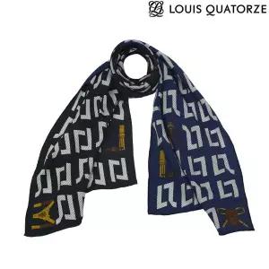 루이까또즈 LOUIS QUATORZE (1DPP701BL) 울실크 양면 더위시 롱스카프 블랙 215879