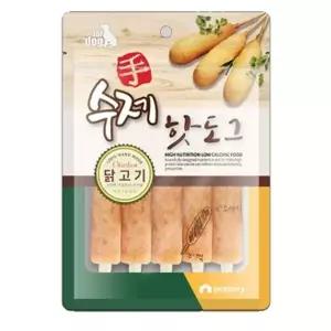 [하프클럽/알티피아]강아지 수제 닭고기 핫도그 100g 반려견 개껌 간식