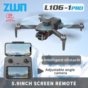 L106-1PRO GPS 전문 드론, 4K HD 카메라 화면 원격 5G WIFI 3KM EIS 장애물 회피 FPV Brushless Quadcopter
