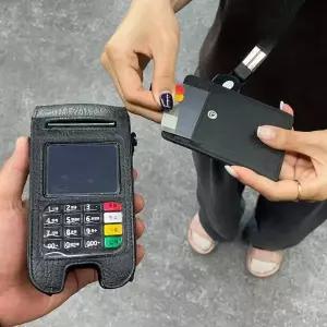 [셀러허브]사원증 카드지갑 릴홀더 목걸이 케이스 블랙 목걸이카드지갑 사원증케이스 (S15320216)