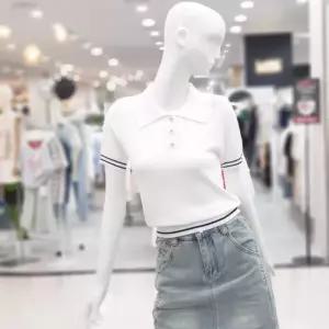 abfz sh06 프렌치 배색 니트 데일리룩  SLBHA2W46F