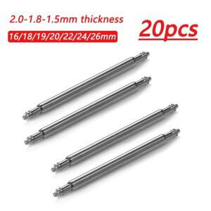 20pcs 시계 밴드 스프링 핀 22mm 18mm 금속 바 스트랩 링크 수리 도구 1.5mm