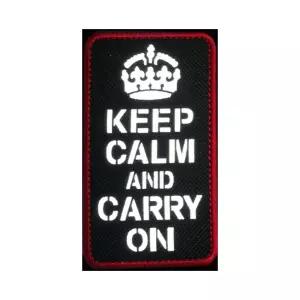 찍찍이 밀리터리 패치 와펜 KEEP CALM AND CARRY ON